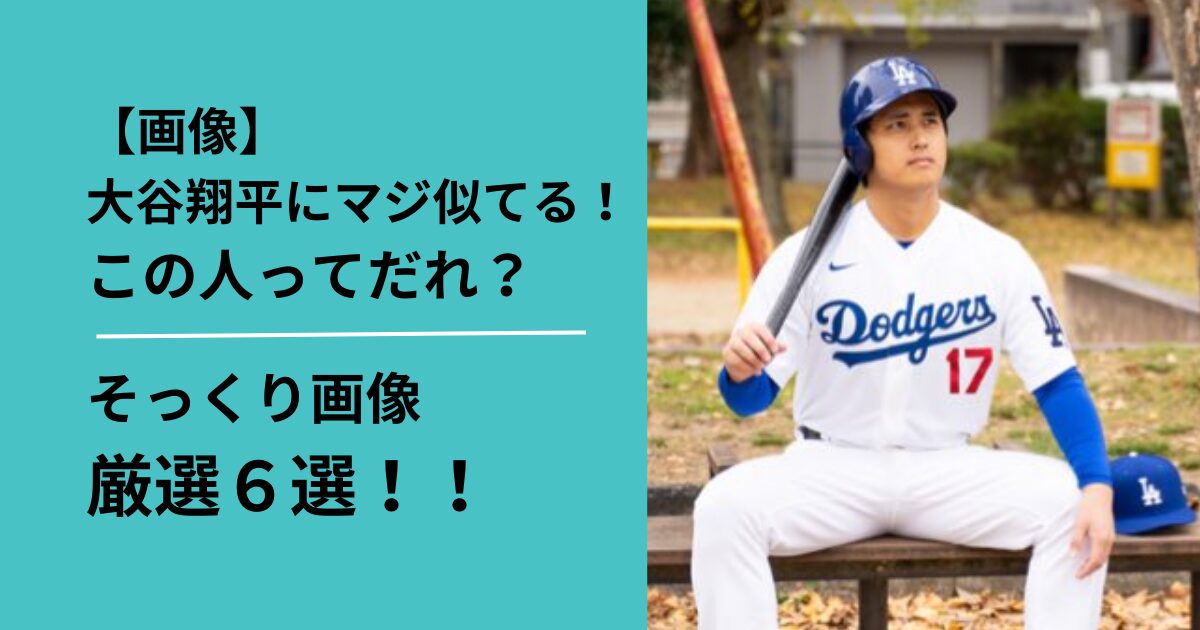 大谷翔平そっくりさん